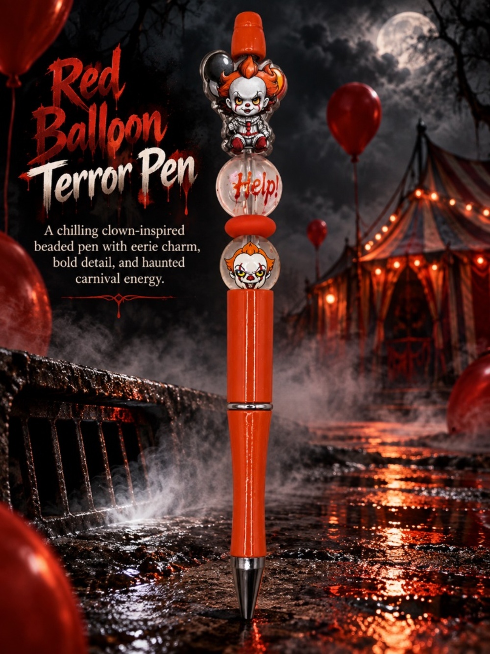 Red Balloon Terror Pen